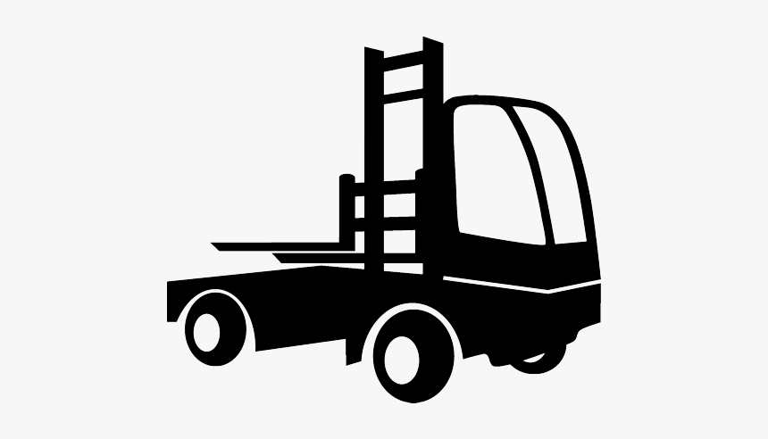 Forklift Clipart Warehouse - Side Loader Clipart, HD Png Download, Free Download