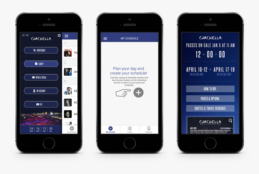 Coachella Mobile App - Iphone, HD Png Download, Free Download