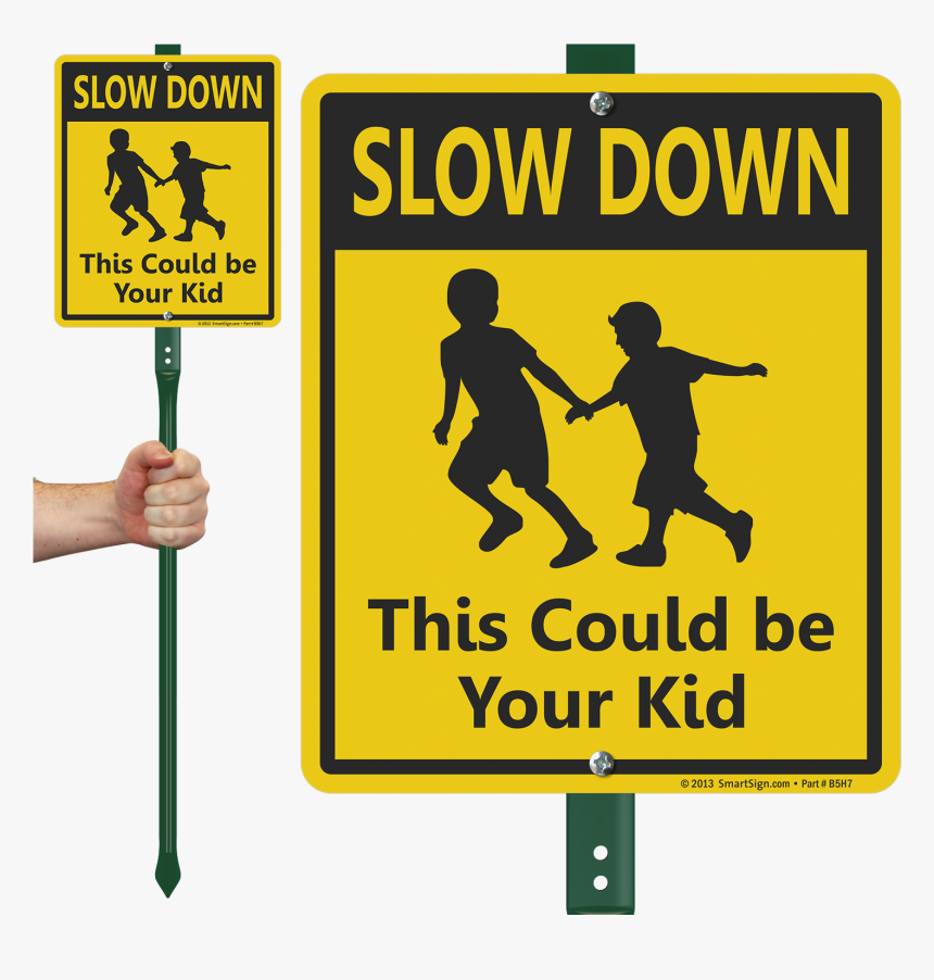 Slow Down Children Crossing, HD Png Download, Free Download