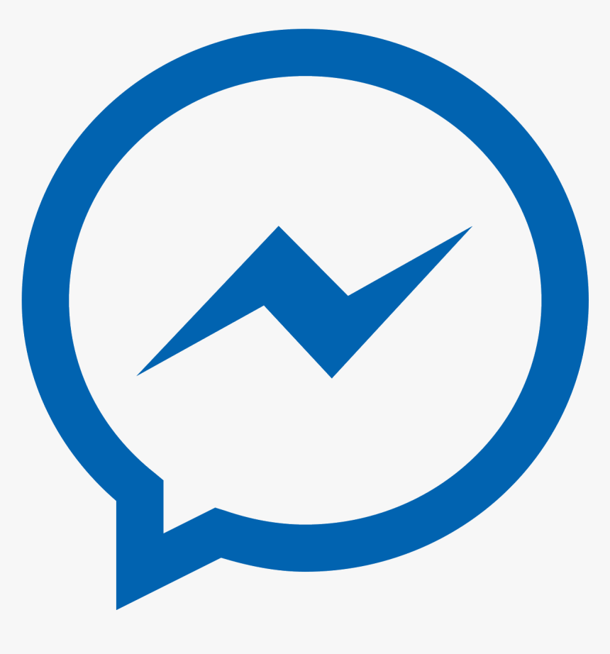 Facebook Messenger Icon - Black Messenger Icon Png, Transparent Png, Free Download