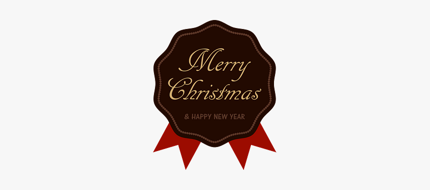 Merry Christmas Rabel Clipart - Label, HD Png Download, Free Download
