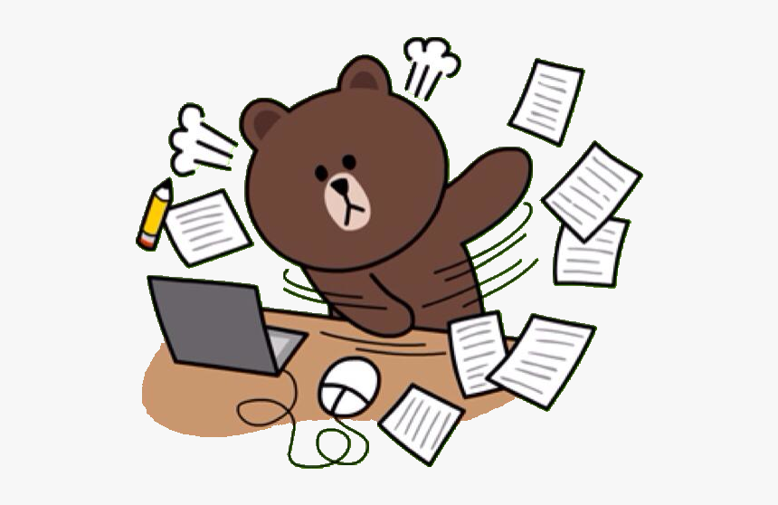 Hard Working Png - Brown And Cony Working, Transparent Png, Free Download