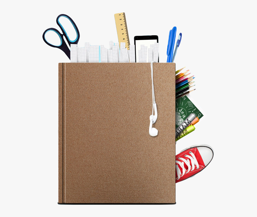 Stationery Vector With Books And Pencils - Books & Pencils Transparent, HD Png Download, Free Download