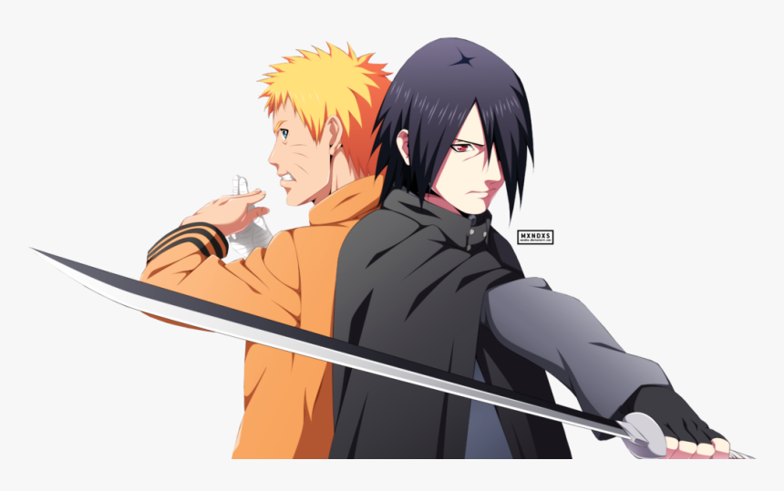 Render Naruto Uzumaki,sasuke Uchiha - Naruto E Sasuke Em Boruto, HD Png Download, Free Download