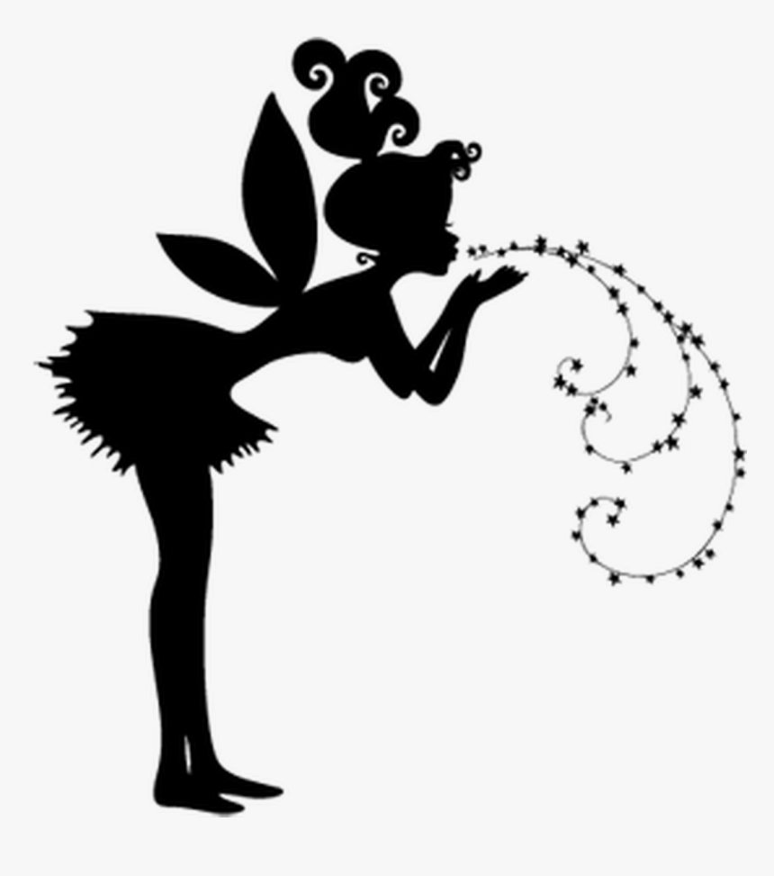 Fairy Blowing Pixie Dust , Png Download - Fairy Silhouette Fairy Blowing Fairy Dust, Transparent Png, Free Download