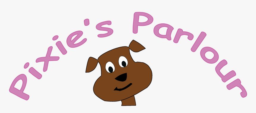 Pixies Parlor Dog Groomin Logo - Cartoon, HD Png Download, Free Download