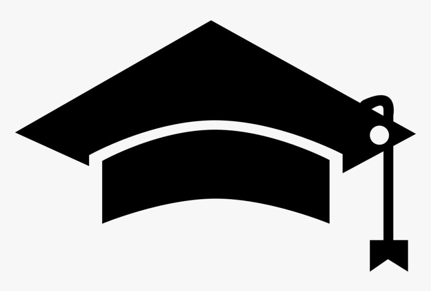 Black Graduation Cap Tool Of University Student For - Man Woman Graduate Icon, HD Png Download, Free Download