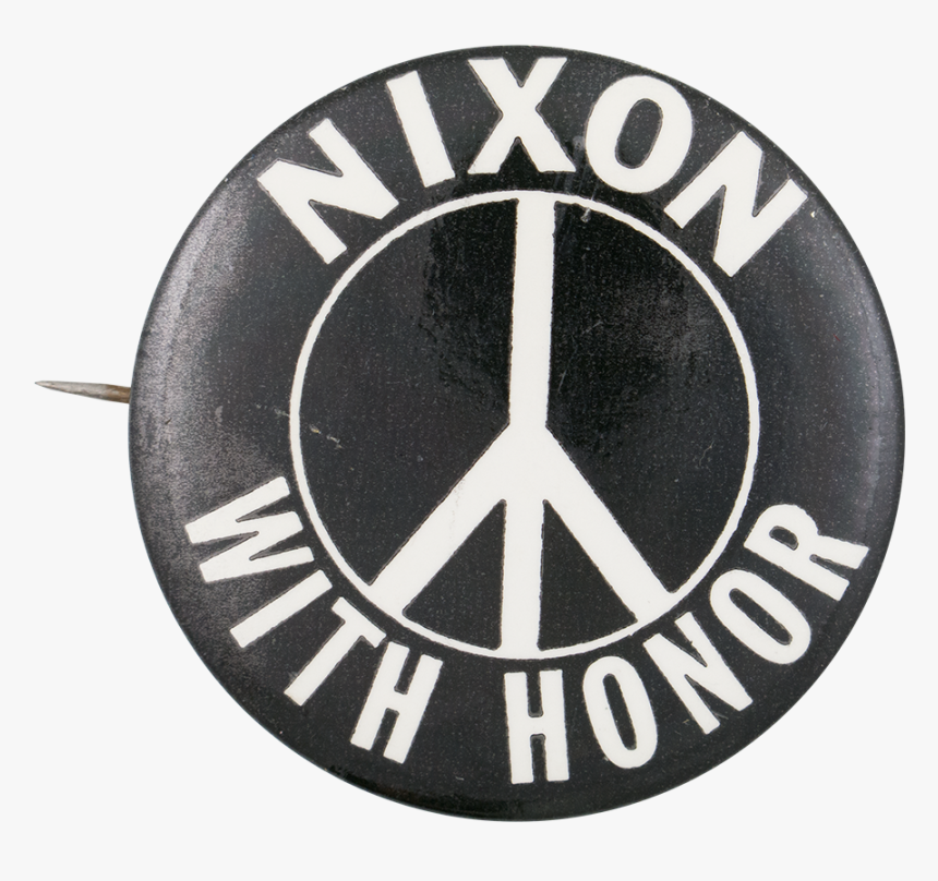 Transparent White Peace Sign Png - Nixon Peace With Honor, Png Download, Free Download