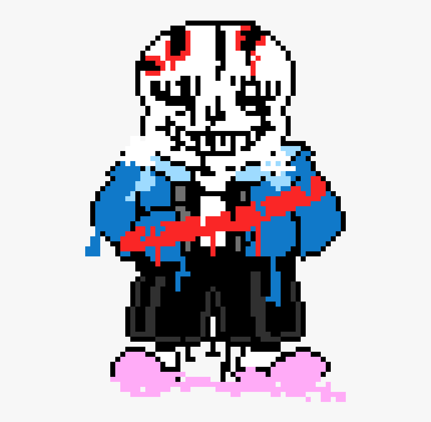 Dead Sans Injected With Determination - Pixel Art Sans Undertale, HD Png Download, Free Download