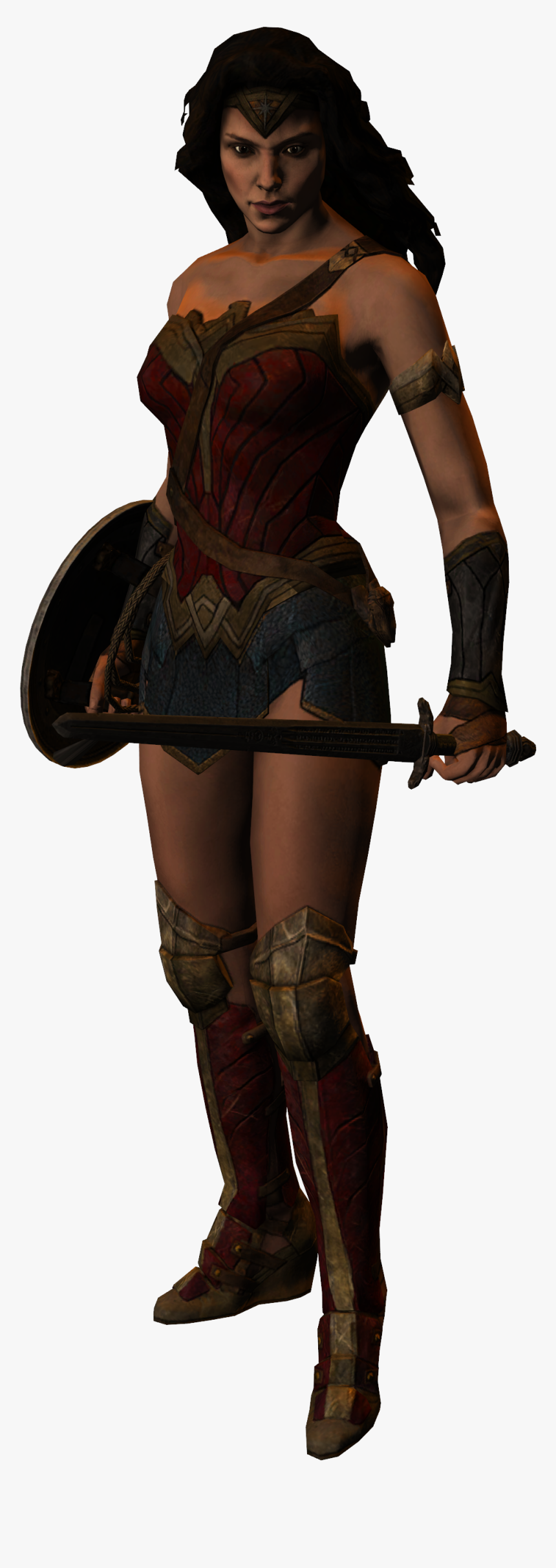 Gal Gadot Wonder Woman By Caplagrobin - Woman Warrior, HD Png Download, Free Download