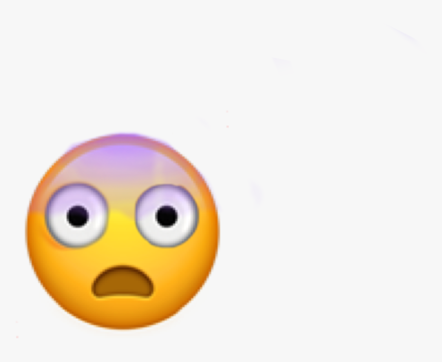 #ohno #oh #no #uh #oh #uhoh #yikes #scared #emoji #purple - Smiley, HD Png Download, Free Download