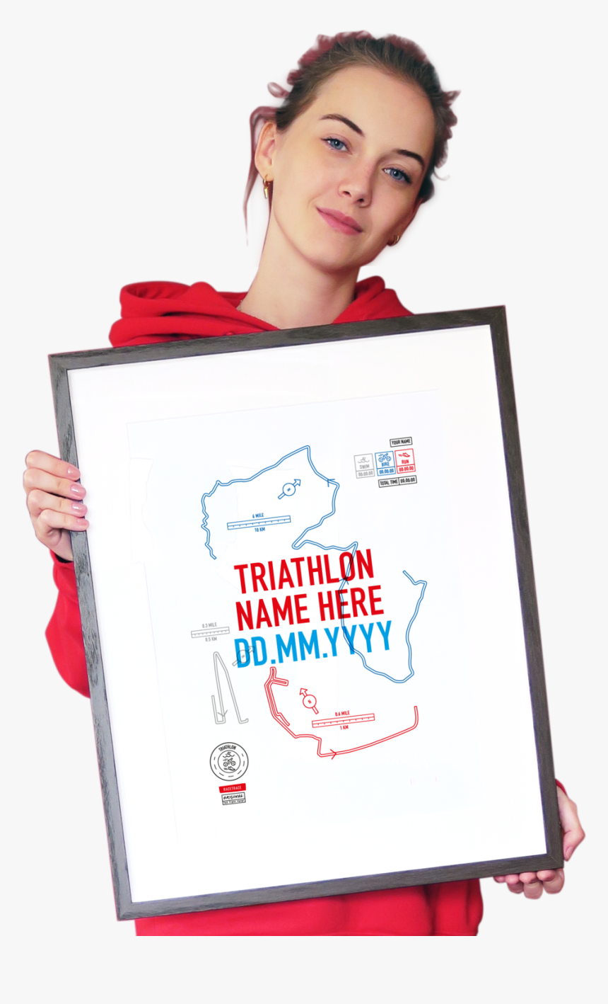 Create Your Own Triathlon Framed Personalised Design - Banner, HD Png Download, Free Download
