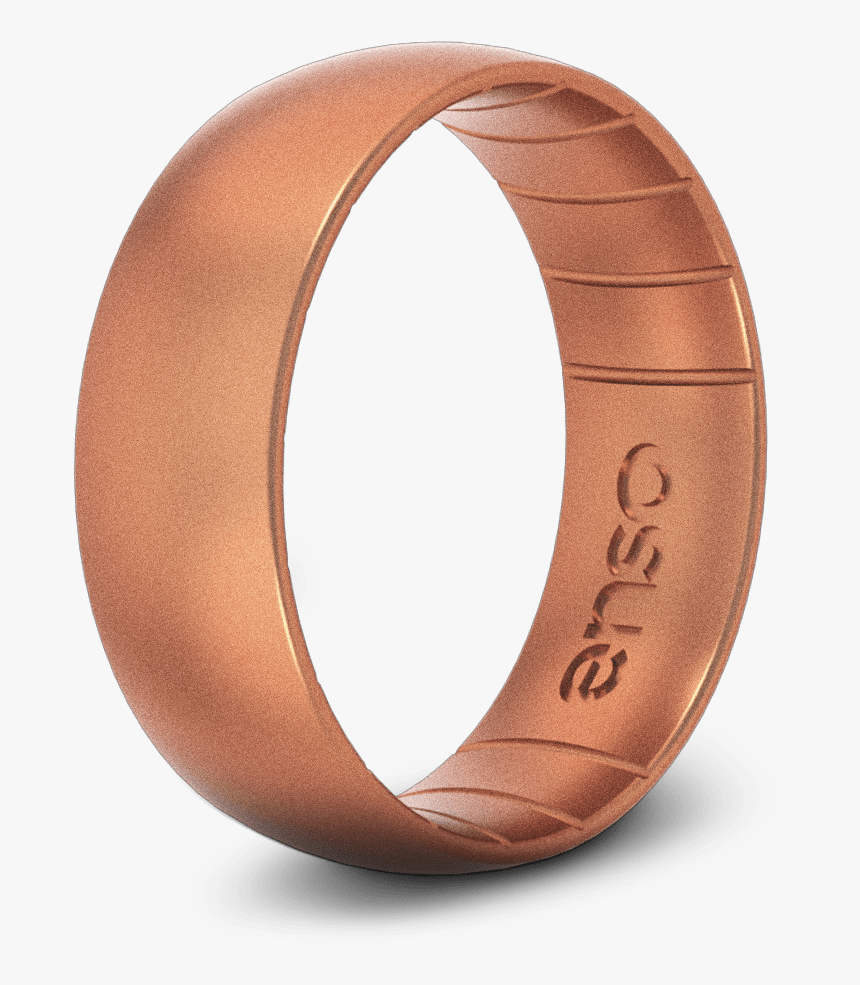 Transparent Rubber Wedding Band - Copper Ring For Man, HD Png Download, Free Download