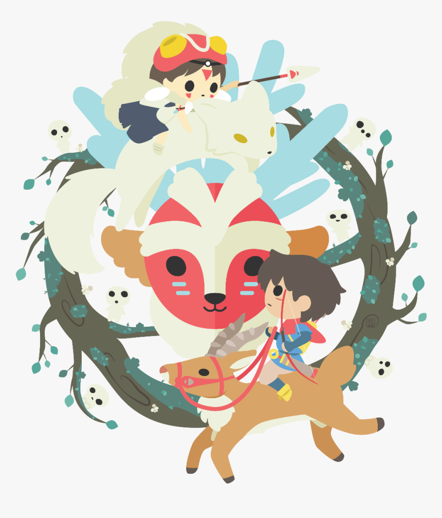 Princess Mononoke Studio Ghibli - Transparent Princess Mononoke Png, Png Download, Free Download