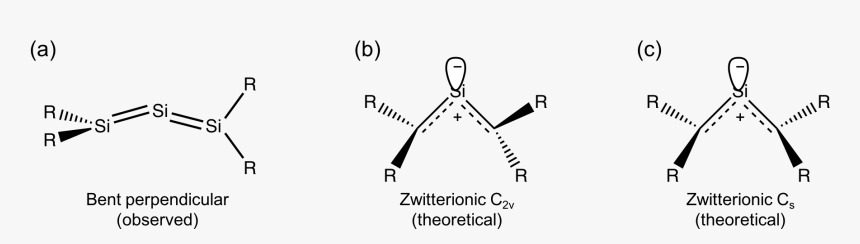 Structures Of Trisilaallene - Graphic Design, HD Png Download, Free Download