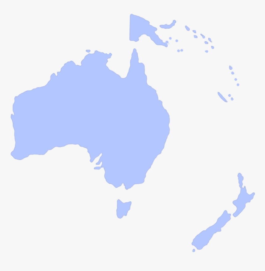 Oceania Australia Discord Emoji - Australia And New Zealand Map Png, Transparent Png, Free Download