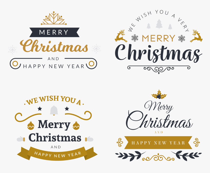 Christmas Logos Png Image - Christmas And New Year Png, Transparent Png, Free Download