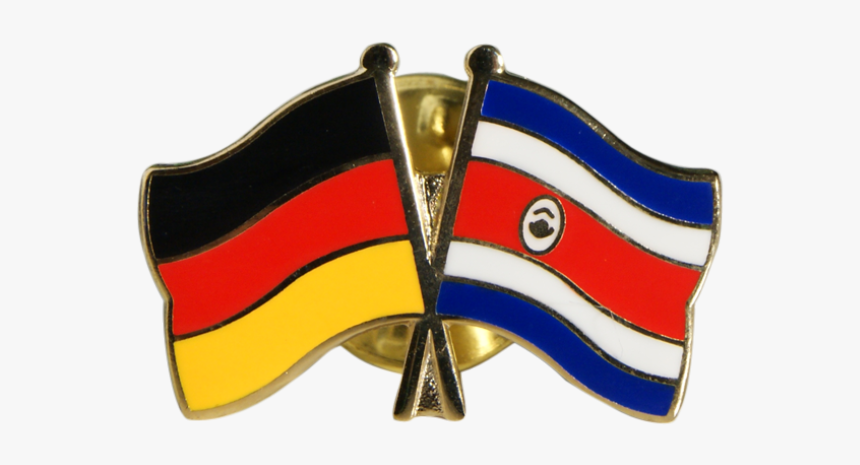 Costa Rica Friendship Flag Pin, Badge - Fahne Deutschland Costa Rica, HD Png Download, Free Download