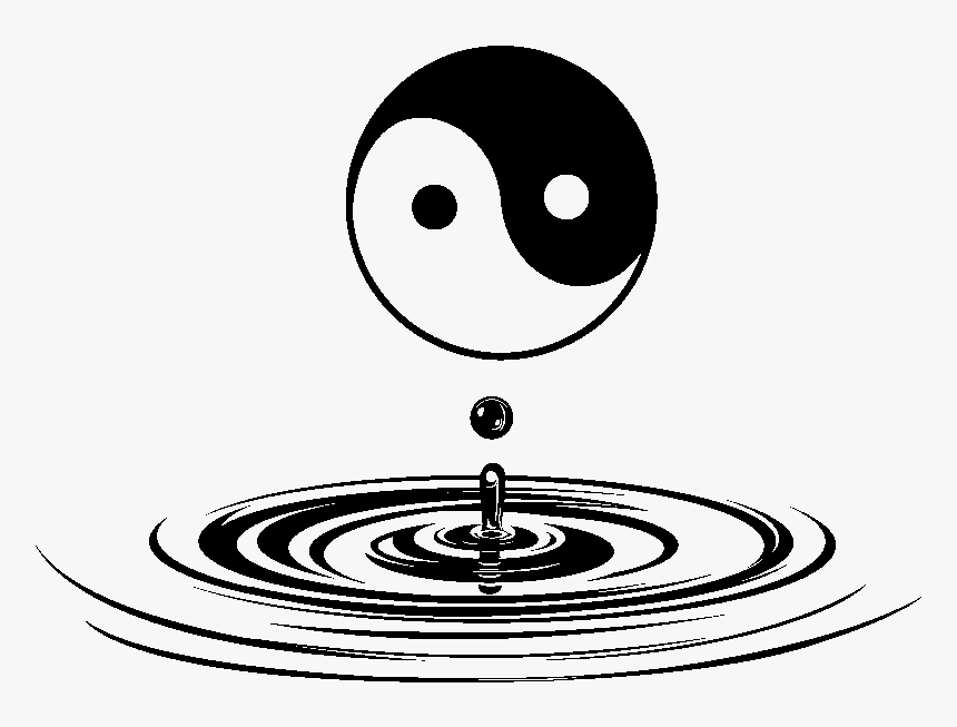 Yin Yang Sticker Sticker Yin Yang Zen Stickers Art - Yin And Yang, HD Png Download, Free Download