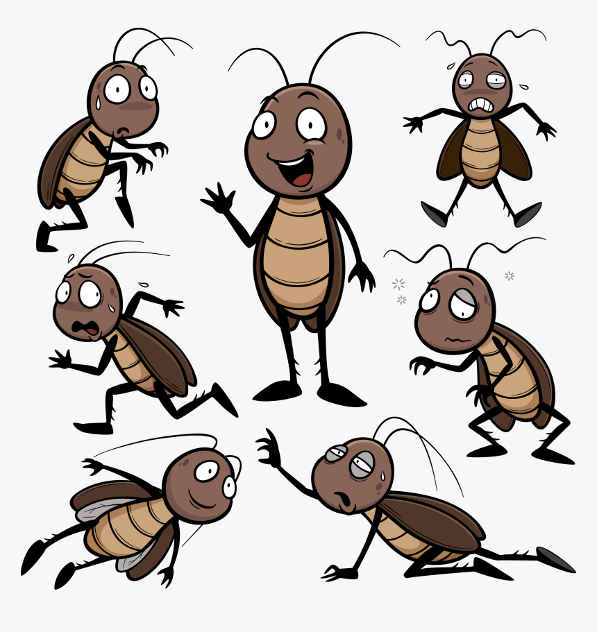Butter Clipart Roach - Cockroach Cartoon, HD Png Download, Free Download
