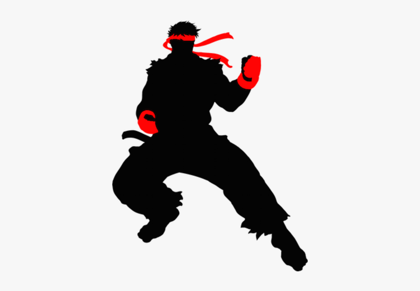 Illustration For Article Titled The Beauty Of Istreet - Ryu Street Fighter Silhouette, HD Png Download, Free Download