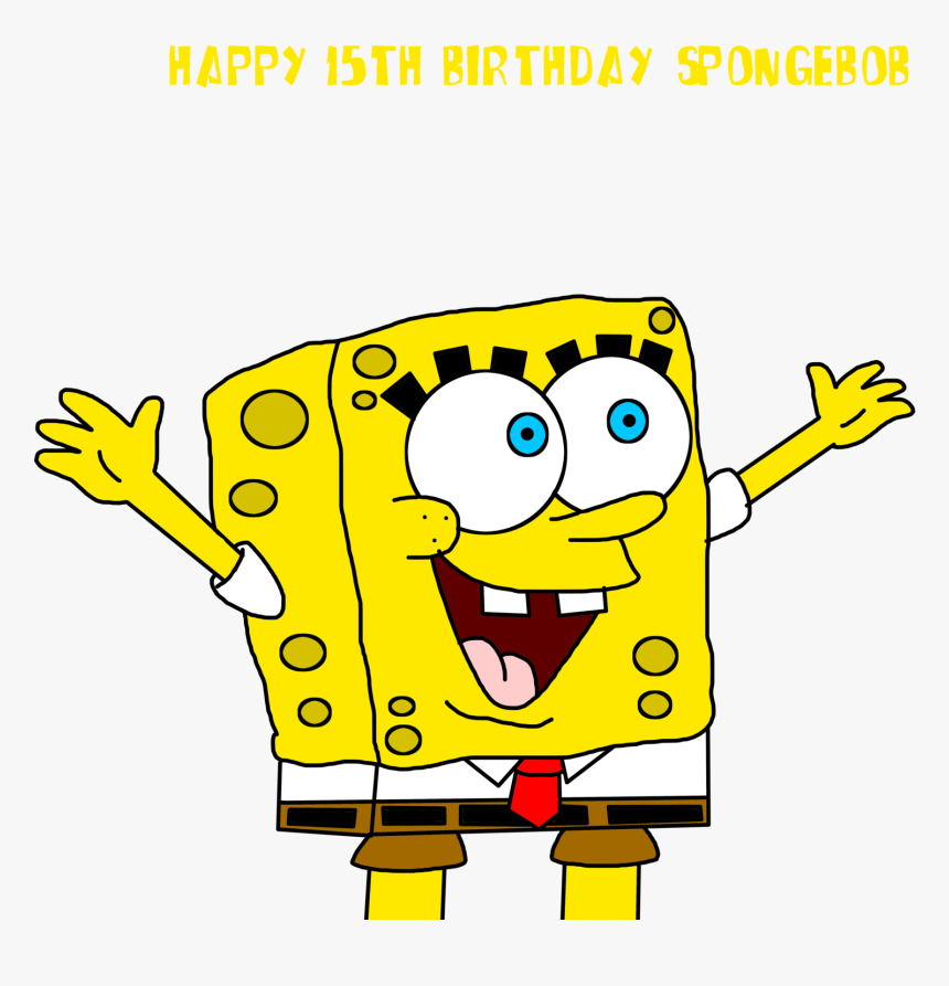 Collection Of Free Drawing Spongebob Face Download - Spongebob Happy Face Transparent, HD Png Download, Free Download