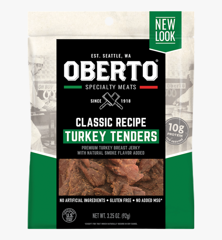 Obt Turkey Tenders 3d 0219 V2 - Oberto Beef Jerky Bacon, HD Png Download, Free Download