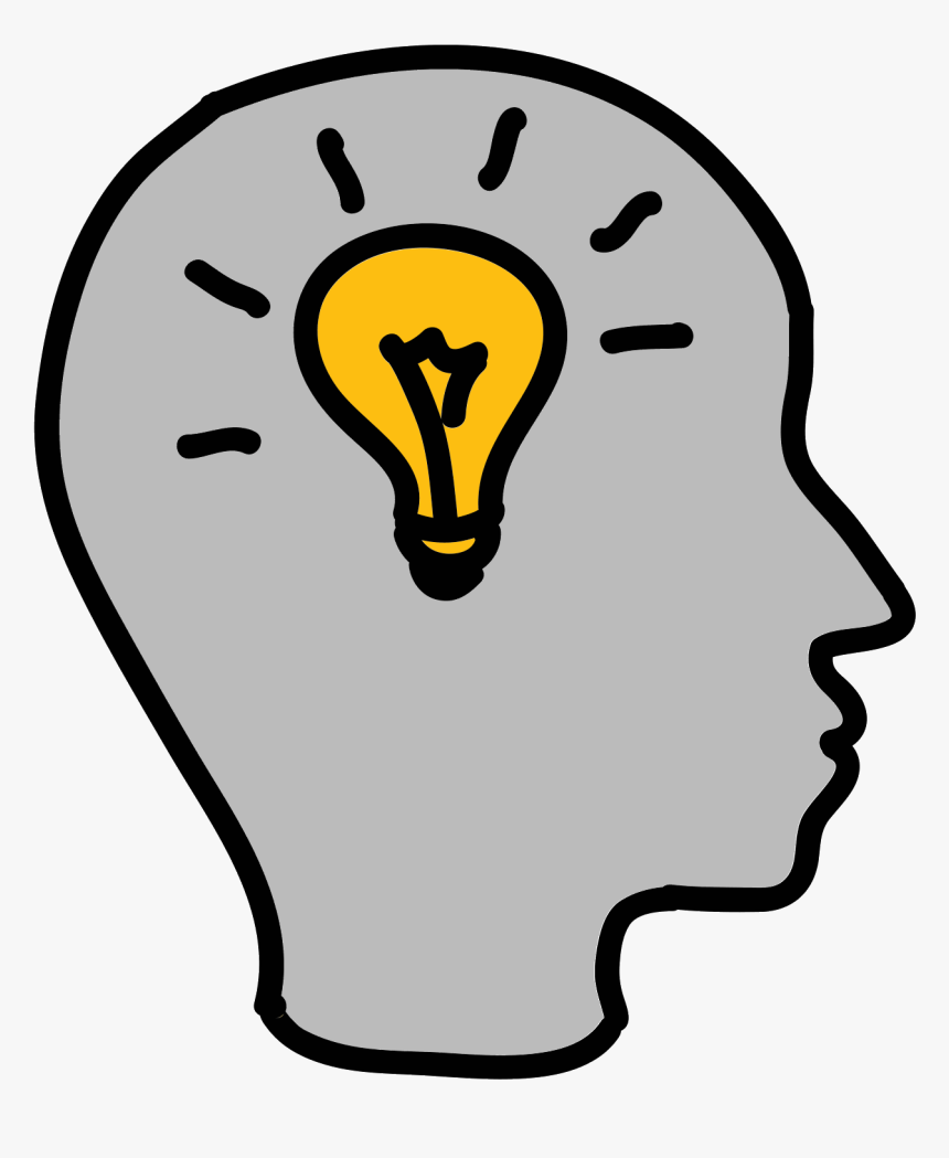 Brainstorm Skill Icon - Brain Lightbulb Clipart, HD Png Download, Free Download