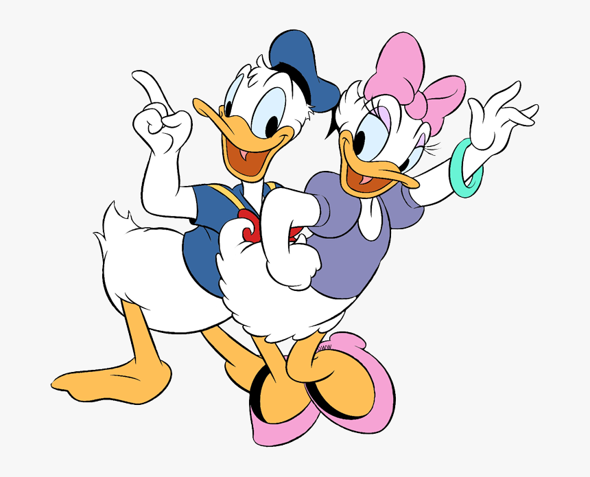 Donald & Daisy Duck Clip Art - Donald Et Daisy Disney, HD Png Downl...