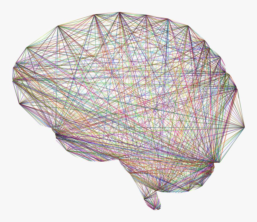 Geometric Connections Brain Chromatic - Connections In Brain Transparent, HD Png Download, Free Download