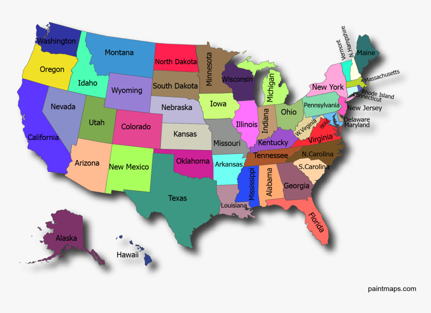 United States Of America Political Vector Map (png,svg,eps,pdf,adobe ...