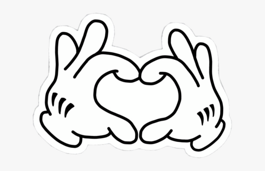 Mickey Hands❤️ - Mickey Mouse Hand Svg, HD Png Download, Free Download
