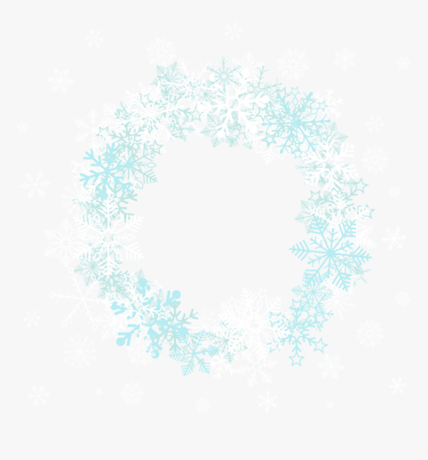 Snowflake Border Frame Png Clipart , Png Download - Circle Snowflake Border Png, Transparent Png, Free Download