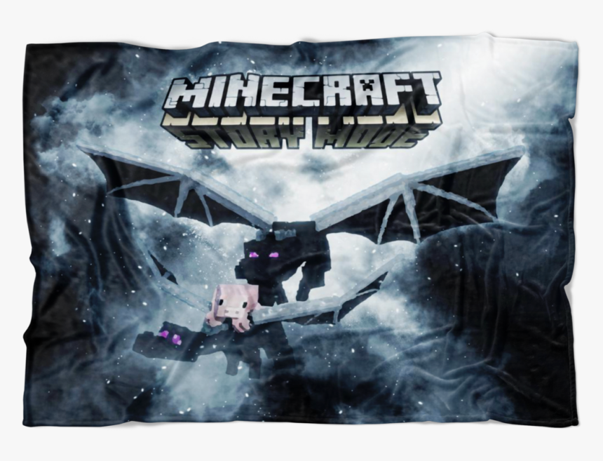 Minecraft Fleece Blanket Ender Dragon Black Blanket - Poster, HD Png Download, Free Download