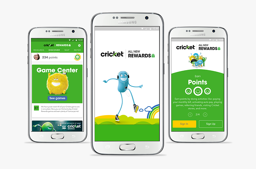 Cricket Rewards Transparent Background - Samsung Galaxy, HD Png Download, Free Download