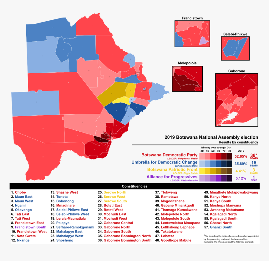 Botswana Elections 2019 Results, HD Png Download, Free Download