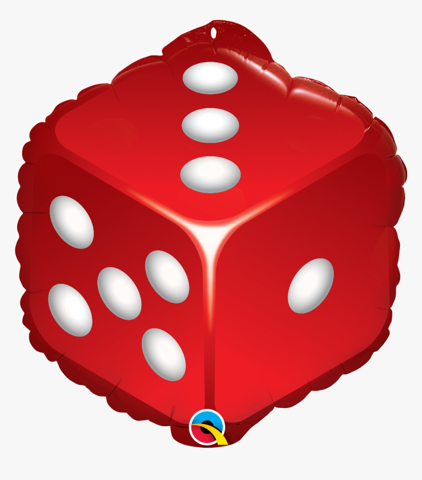 Red Dice Foil Balloon 11674 P - Balloon, HD Png Download, Free Download