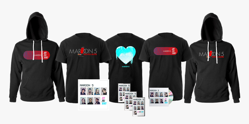 A Grand Prize Bundle From Maroon - Maroon 5 Red Pills Tour T Shirt, HD Png Download, Free Download
