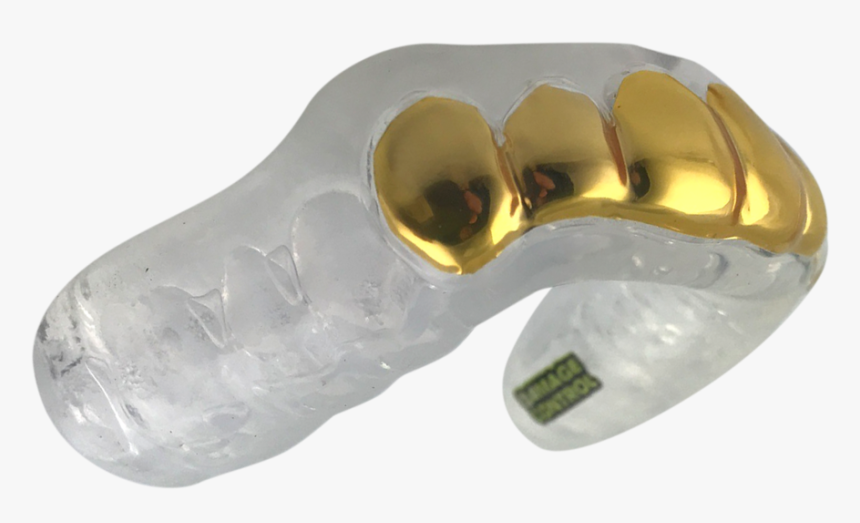 Gold Grillz Mouthguard - Handgun, HD Png Download, Free Download