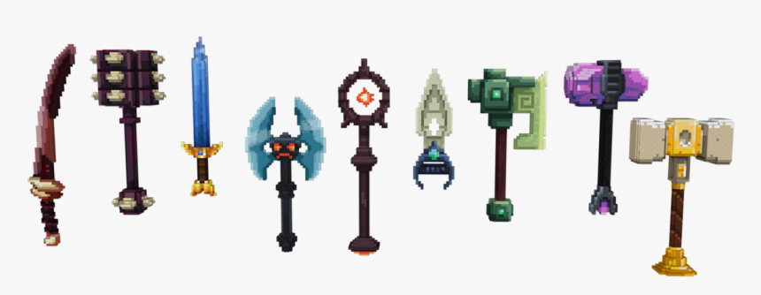 Example Of Weapons [hypixel] Warlords Weapons - Transparent Minecraft Weapons, HD Png Download, Free Download