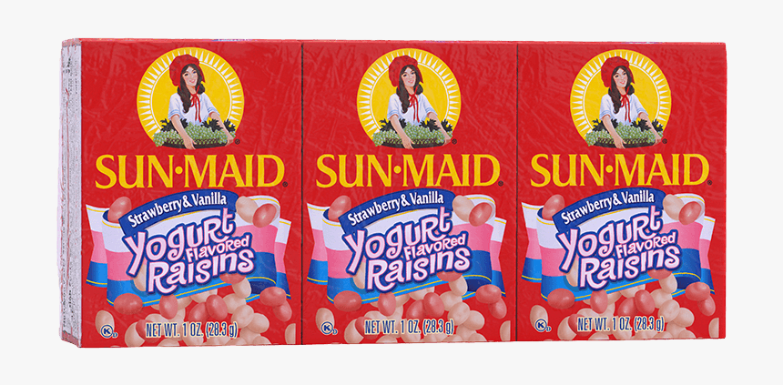 Sun-maid Mixed Strawberry & Vanilla Yogurt Raisins - Yogurt Raisins, HD Png Download, Free Download