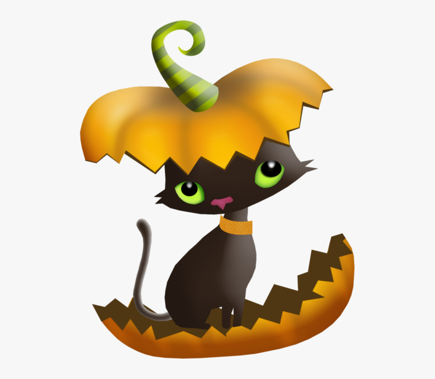 Tubes Png Halloween Cat Clipart , Png Download - Clip Art, Transparent Png, Free Download