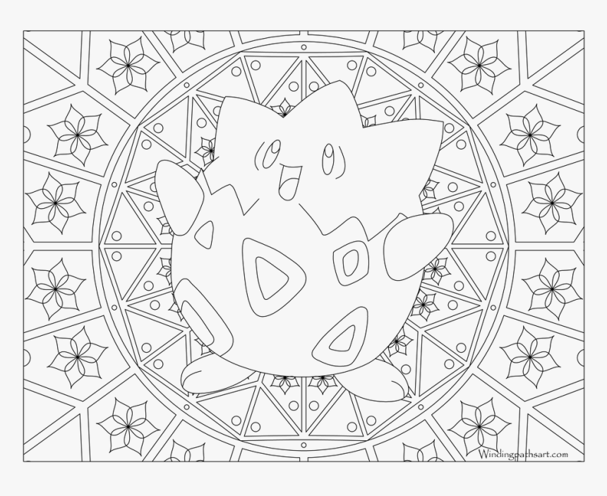 Pokemon Mandala Coloring Pages, HD Png Download, Free Download