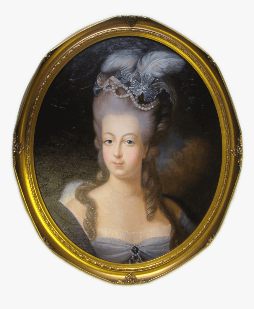 Gold Ovel Frame Png , Png Download - Portrait Of Marie Antoinette De Habsbourg Lorraine, Transparent Png, Free Download