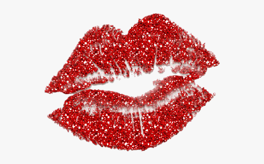 Red Glitter Lips Png Transparent Image - Transparent Background Glitter Lip...