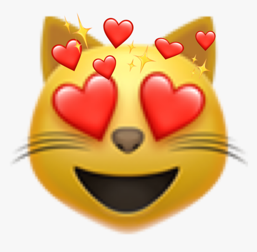 Cute Cat Heart Face Emoji ❤️✨😻 - Ios 13.3 1 New Emojis, HD Png Download, Free Download