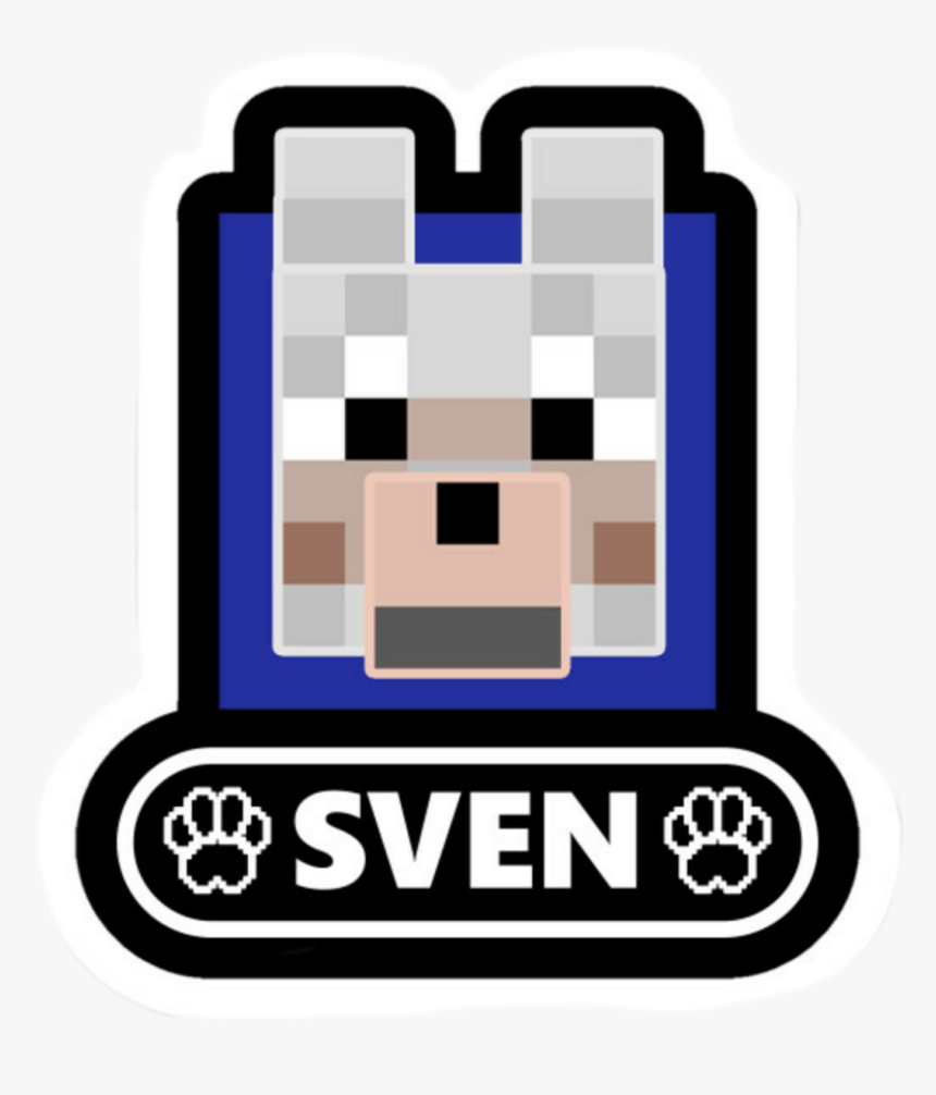 #sven #wolf #dog #minecraft #pewdiepie #minecraftsticker, HD Png Download, Free Download