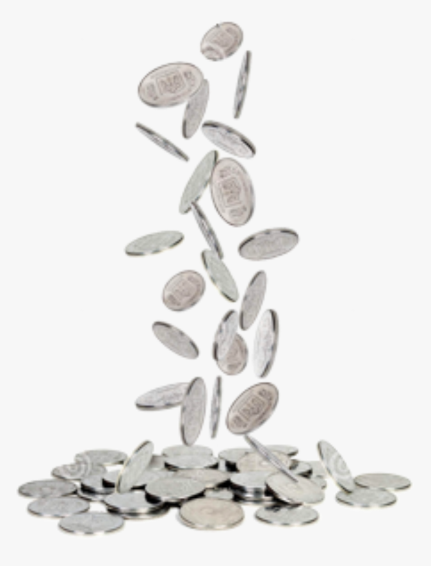 Falling Coins Png - Silver Coins Png, Transparent Png, Free Download