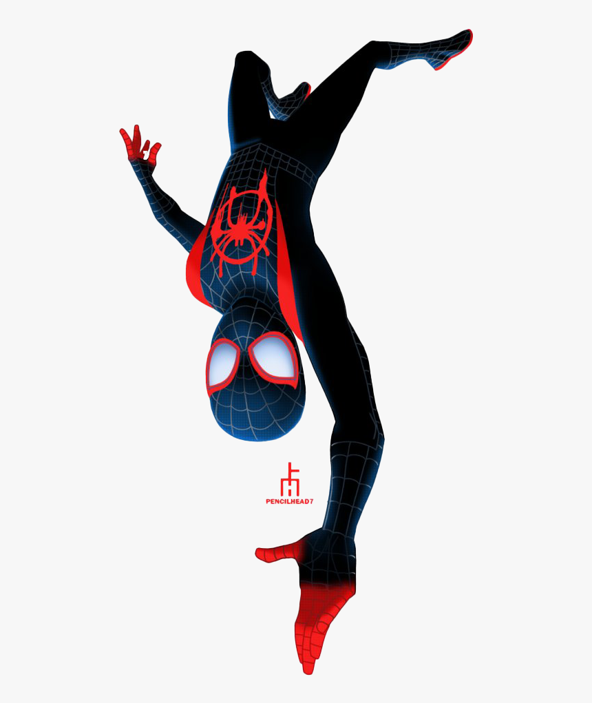 Miles Png Image - Miles Morales Spiderman Upside Down, Transparent Png -  kindpng