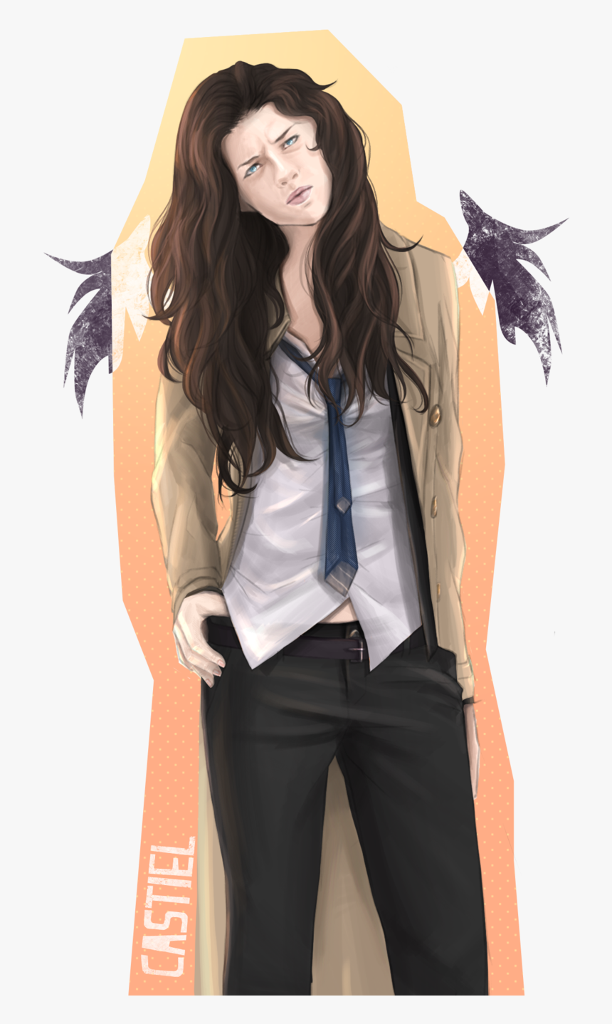 Castiel By L A M O N - Fem Castiel, HD Png Download, Free Download